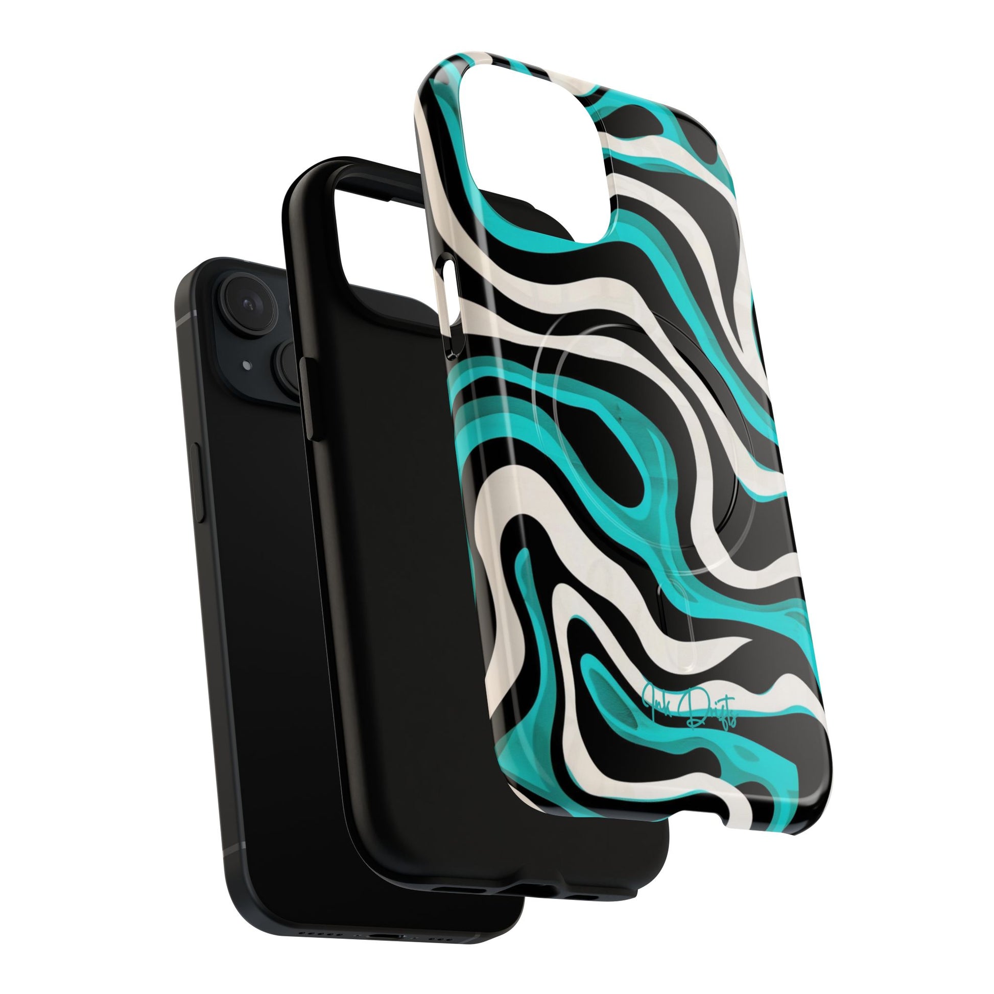 Phone Case - Aqua Strata | MagSafe iPhone Case