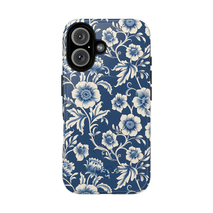 iPhone 16 Glossy Phone Case - Regal Florals | MagSafe iPhone Case