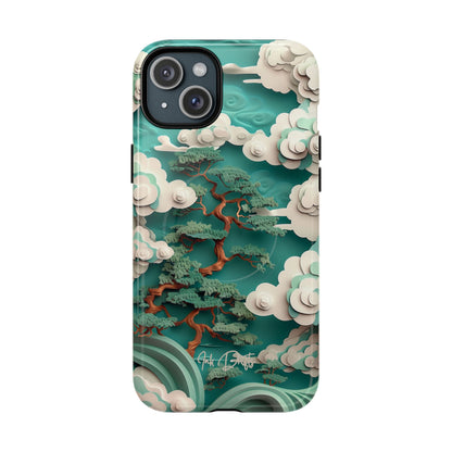 iPhone 15 Plus Glossy Phone Case - Celestial Bonsai | MagSafe iPhone Case