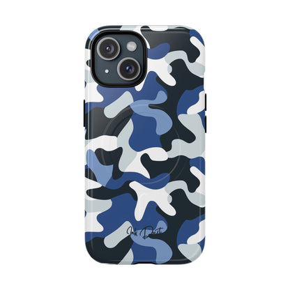 iPhone 15 Glossy Phone Case - Arctic Camo | MagSafe iPhone Case