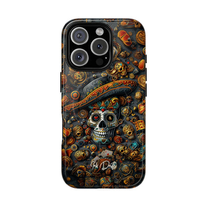 iPhone 16 Pro Glossy Phone Case - Aztec Gold | MagSafe iPhone Case