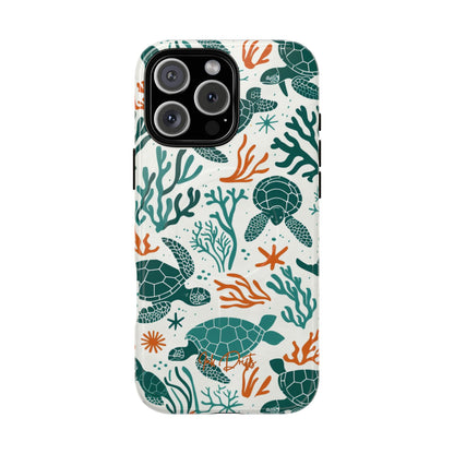 iPhone 16 Pro Max Glossy Phone Case - Turtle Tango | MagSafe iPhone Case