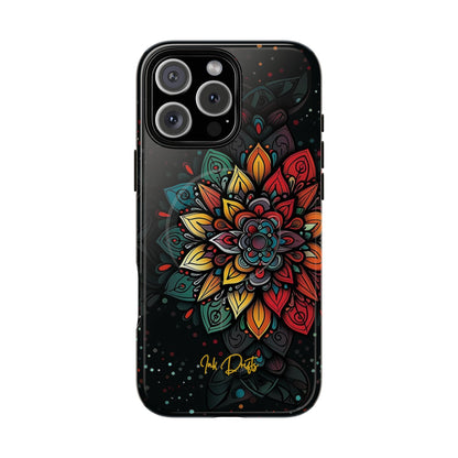 iPhone 16 Pro Max Glossy Phone Case - Mandala Radiance | MagSafe iPhone Case