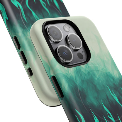 Phone Case - Teal Inferno | MagSafe iPhone Case