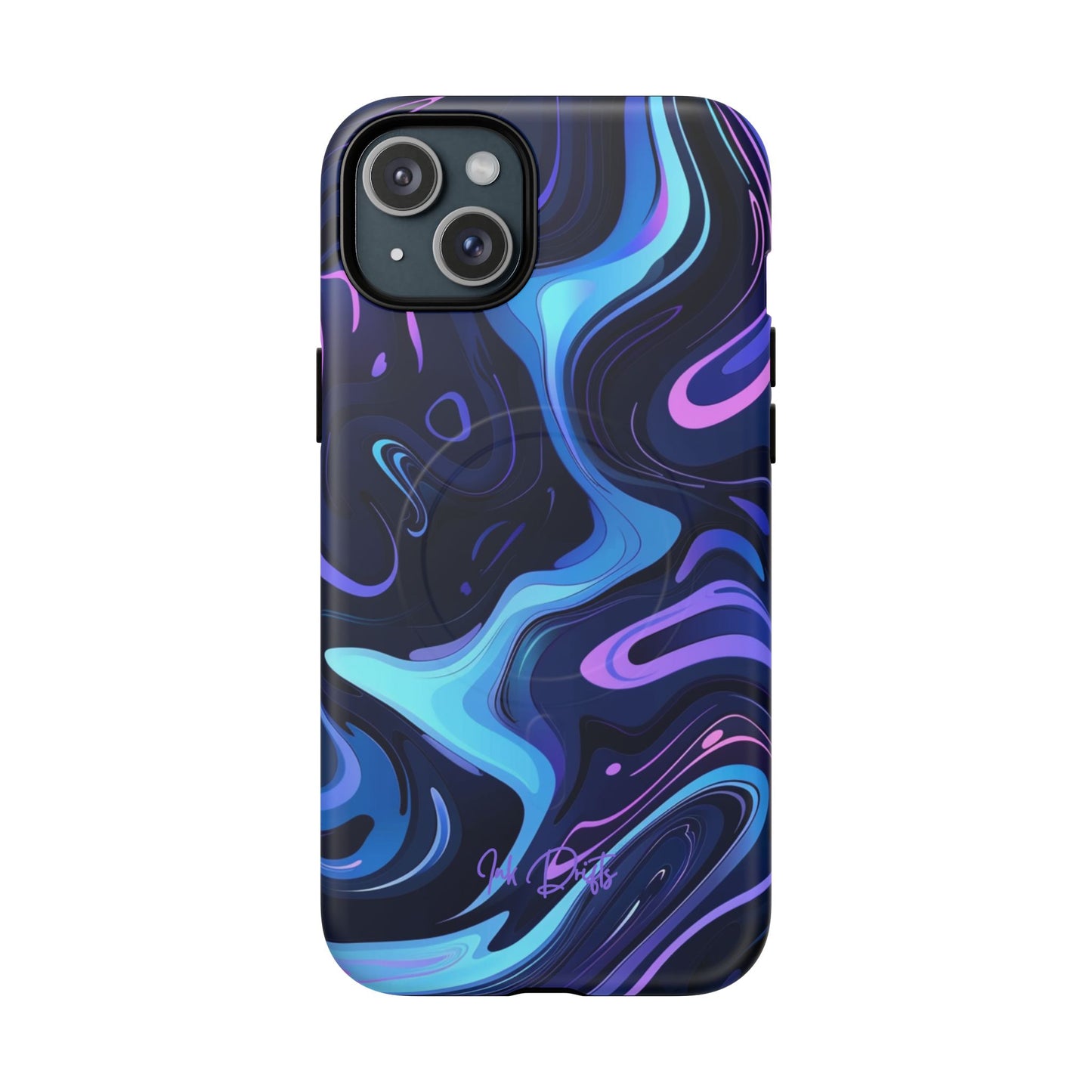 iPhone 15 Plus Matte Phone Case - Cosmic Flow | MagSafe iPhone Case