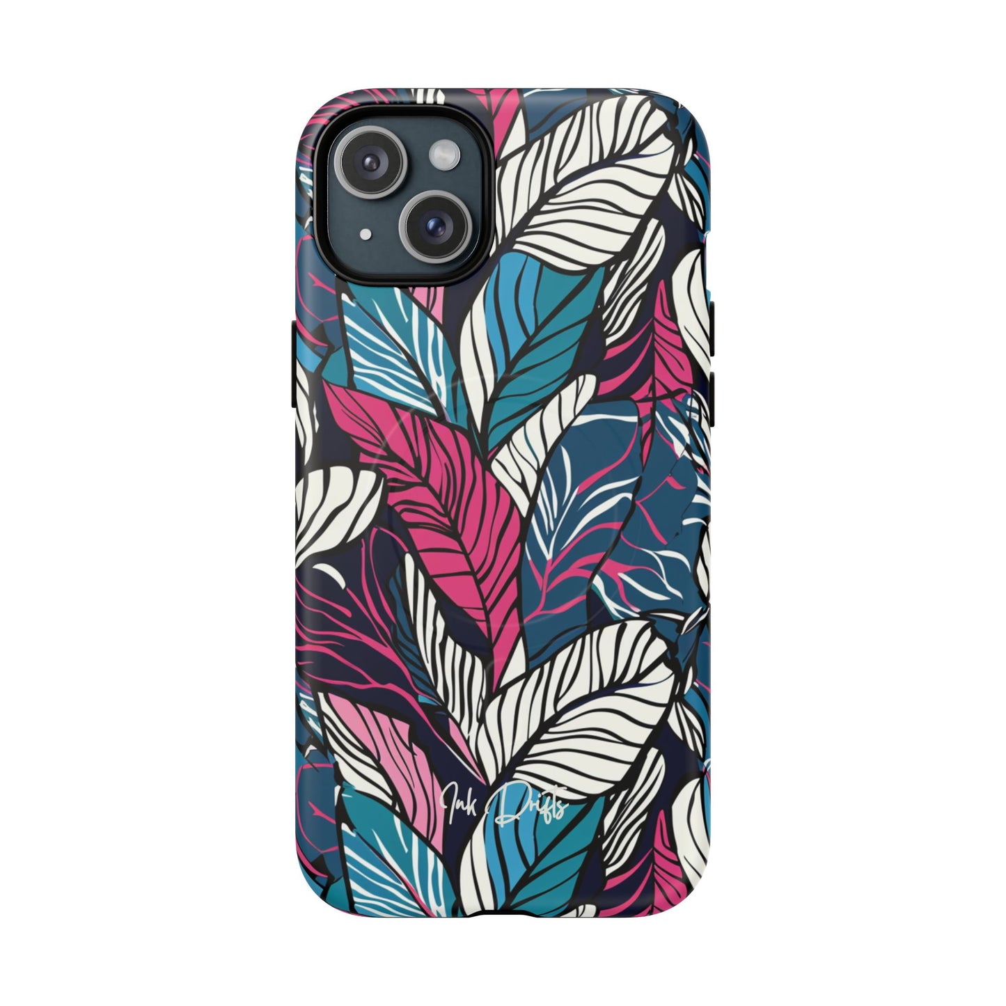 iPhone 15 Plus Matte Phone Case - Leaf Symphony | MagSafe iPhone Case