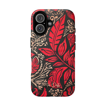 iPhone 16 Matte Phone Case - Crimson Foliage | MagSafe iPhone Case