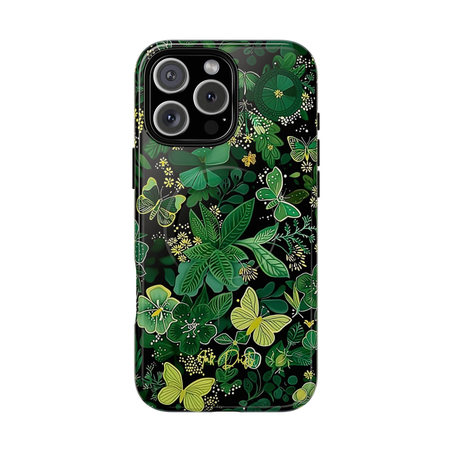 iPhone 16 Pro Max Glossy Phone Case - Spring Butterflies | MagSafe iPhone Case