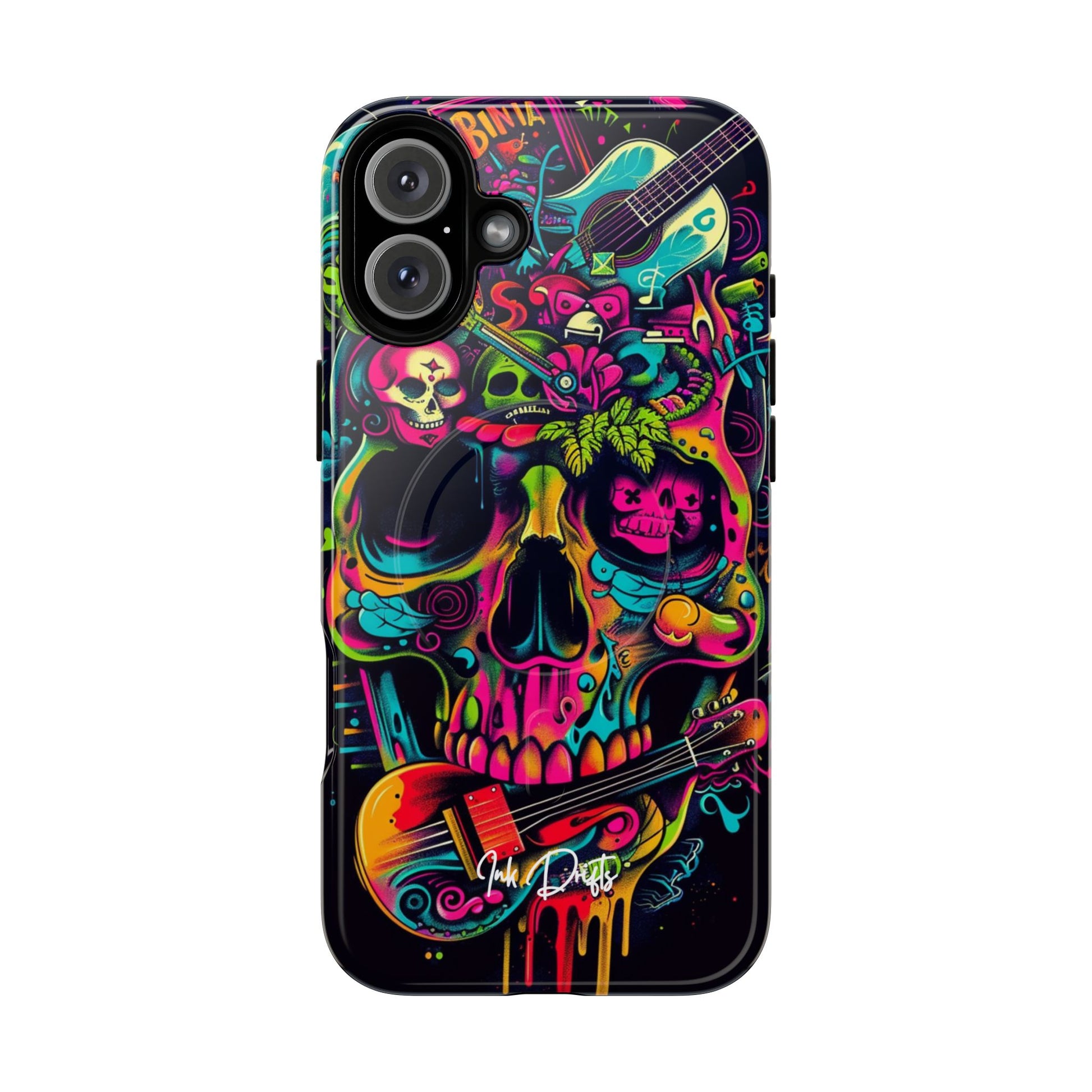 iPhone 16 Plus Glossy Phone Case - Psychedelic Harmony | MagSafe iPhone Case