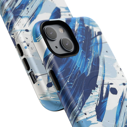 Phone Case - Azure Strokes | MagSafe iPhone Case