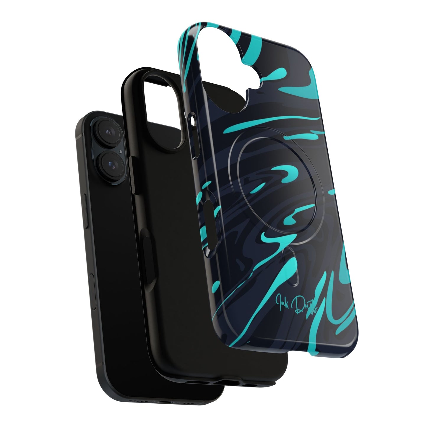 Phone Case - Turquoise Splash | MagSafe iPhone Case