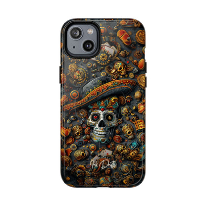 iPhone 14 Plus Glossy Phone Case - Aztec Gold | MagSafe iPhone Case