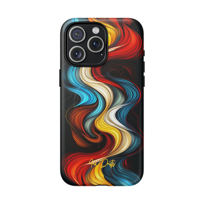 iPhone 15 Pro Max Matte Phone Case - Tangled Colors | MagSafe iPhone Case