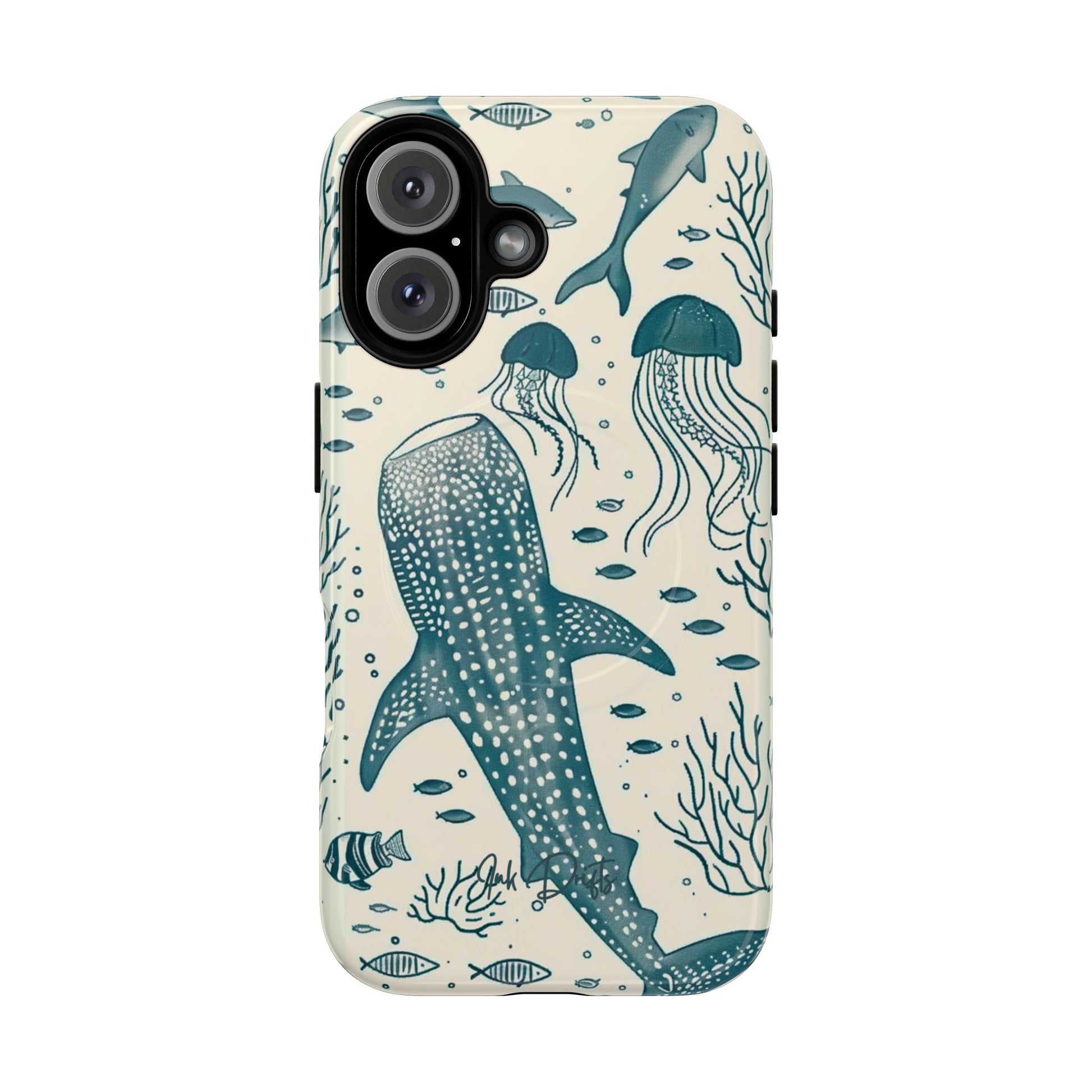 iPhone 16 Glossy Phone Case - Ocean Depths | MagSafe iPhone Case