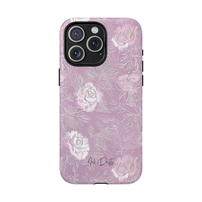 iPhone 15 Pro Max Matte Phone Case - Silken Roses | MagSafe iPhone Case