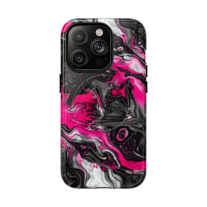 iPhone 14 Pro Glossy Phone Case - Electric Pink | MagSafe iPhone Case