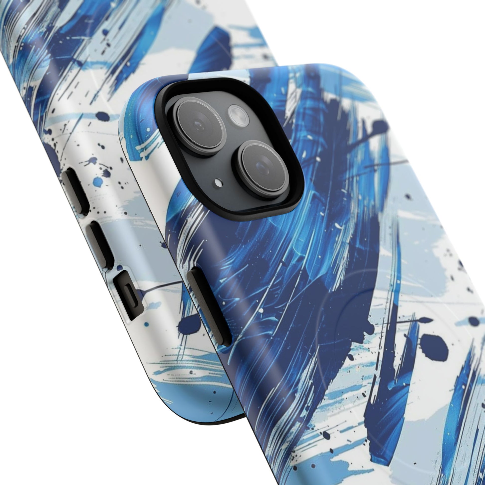 Phone Case - Azure Strokes | MagSafe iPhone Case