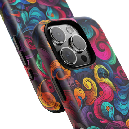 Phone Case - Psychedelic Waves | MagSafe iPhone Case