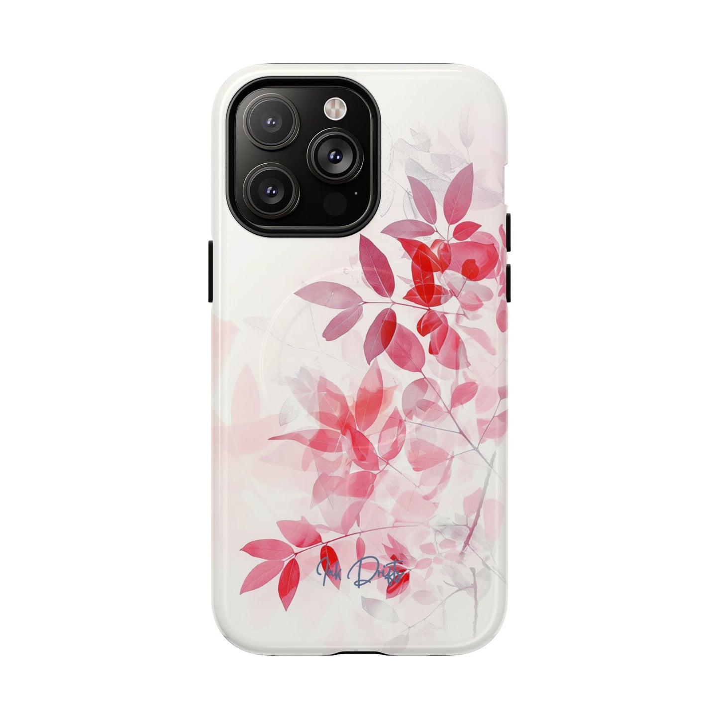 iPhone 14 Pro Max Glossy Phone Case - Whispering Leaves | MagSafe iPhone Case