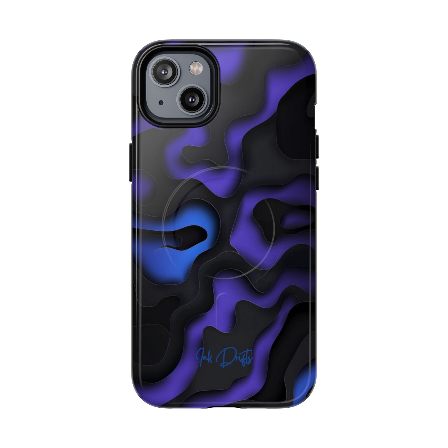 iPhone 14 Plus Glossy Phone Case - Galactic Flow | MagSafe iPhone Case