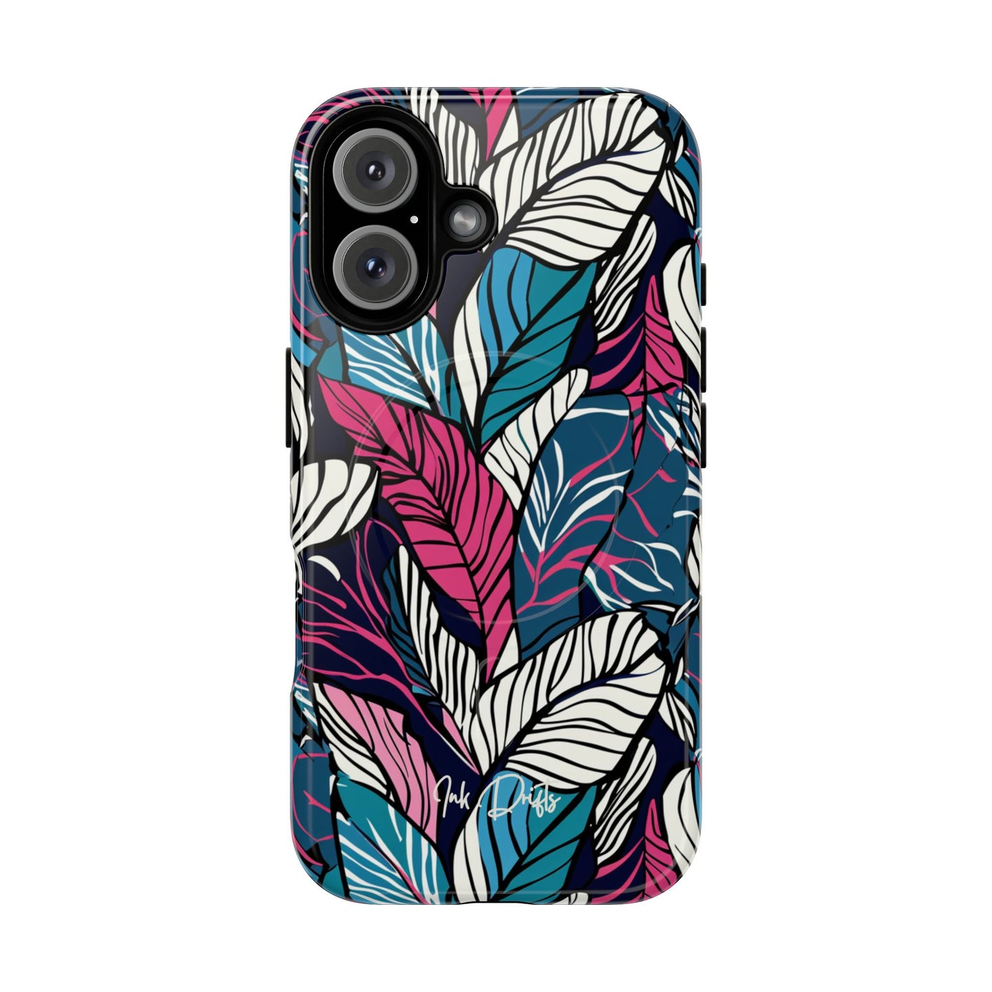 iPhone 16 Glossy Phone Case - Leaf Symphony | MagSafe iPhone Case