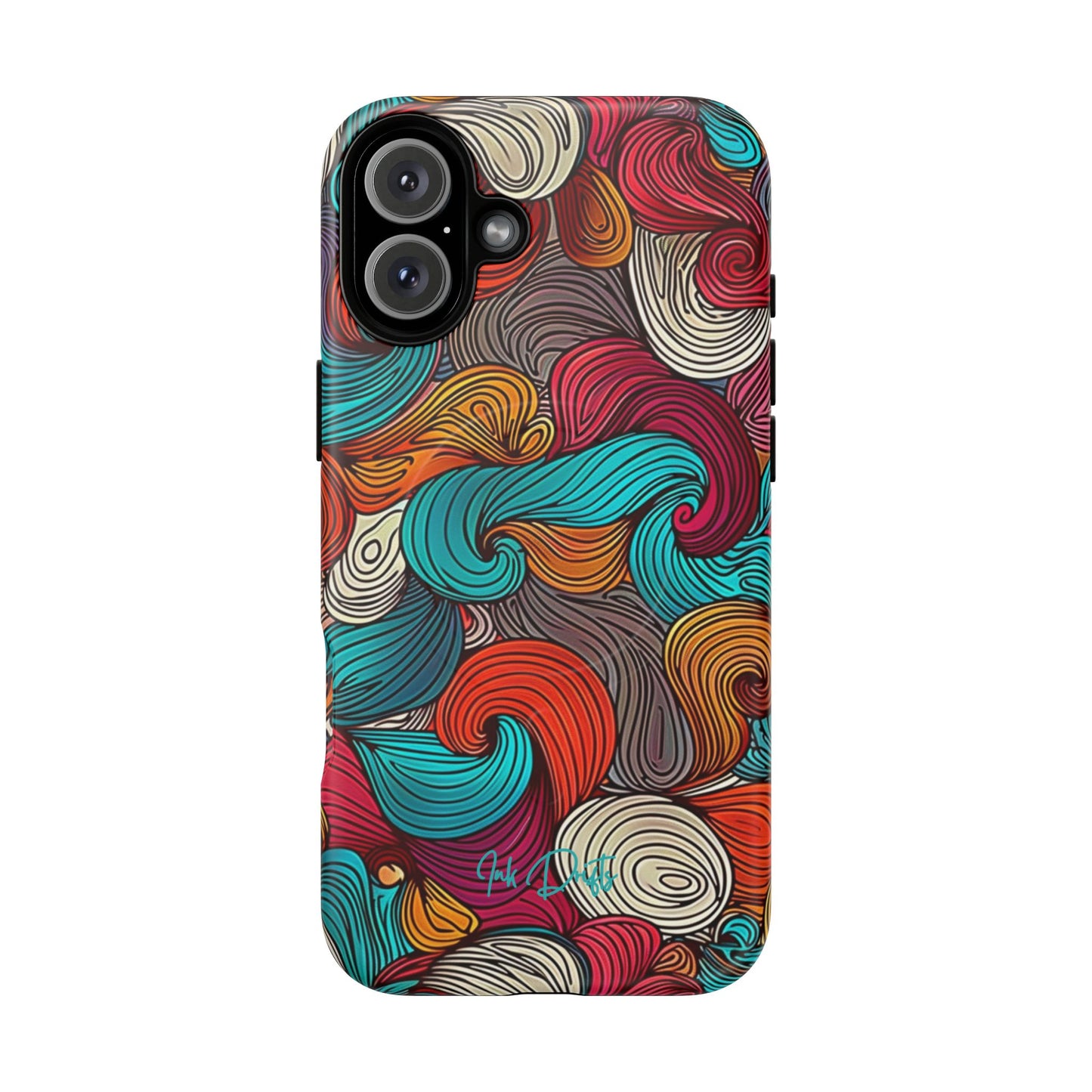 iPhone 16 Plus Matte Phone Case - Vivid Curls | MagSafe iPhone Case