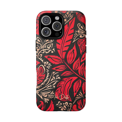 iPhone 16 Pro Max Matte Phone Case - Crimson Foliage | MagSafe iPhone Case