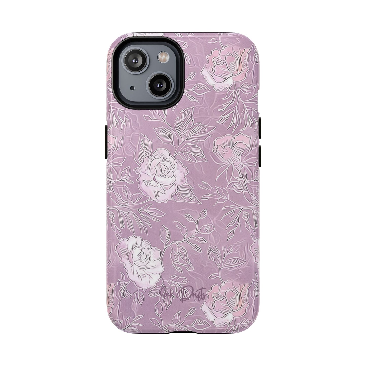 iPhone 14 Glossy Phone Case - Silken Roses | MagSafe iPhone Case