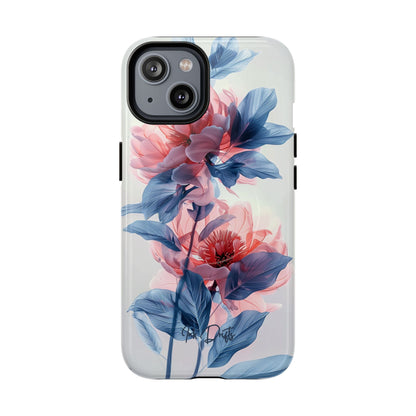 iPhone 14 Glossy Phone Case - Ethereal Blooms | MagSafe iPhone Case