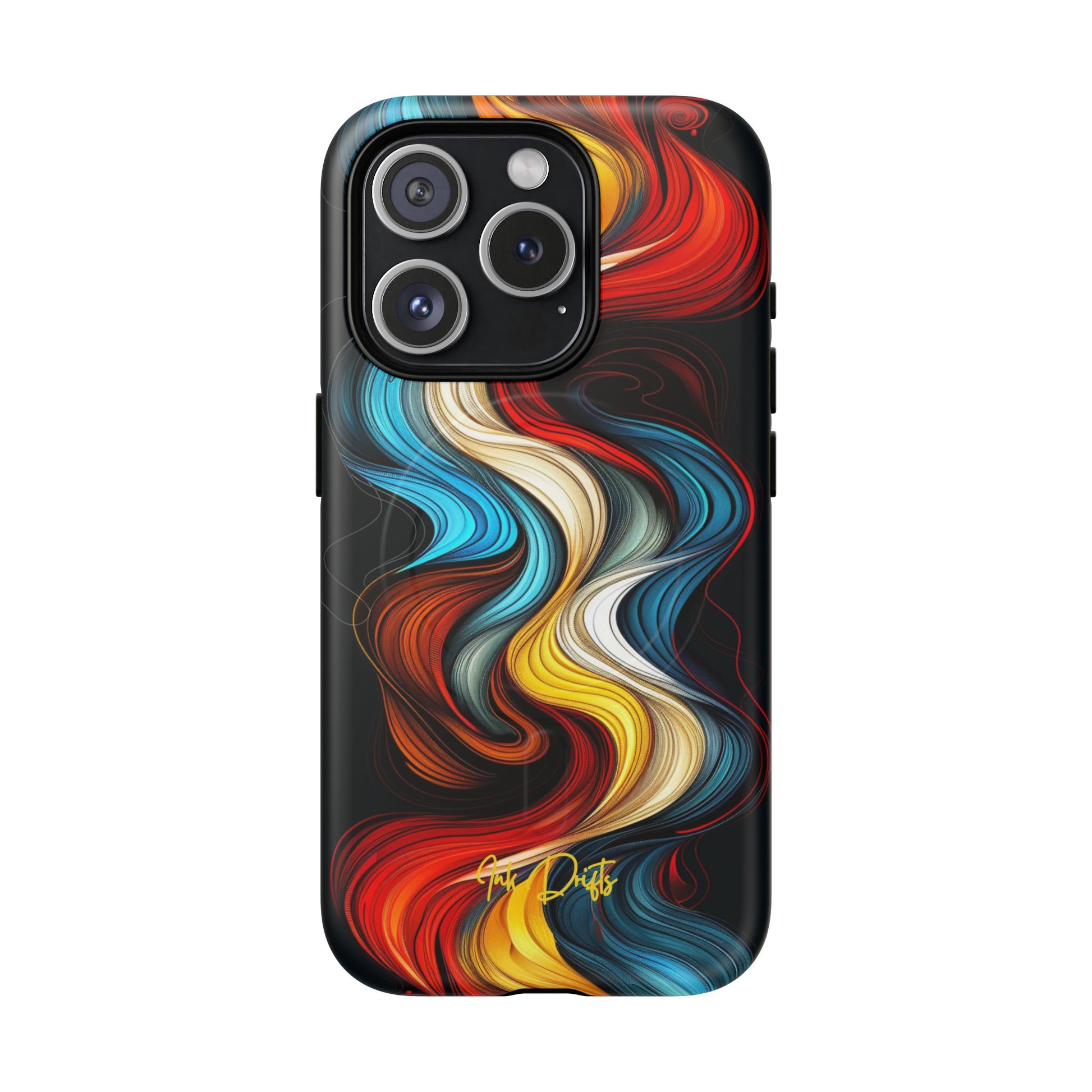 iPhone 15 Pro Matte Phone Case - Tangled Colors | MagSafe iPhone Case