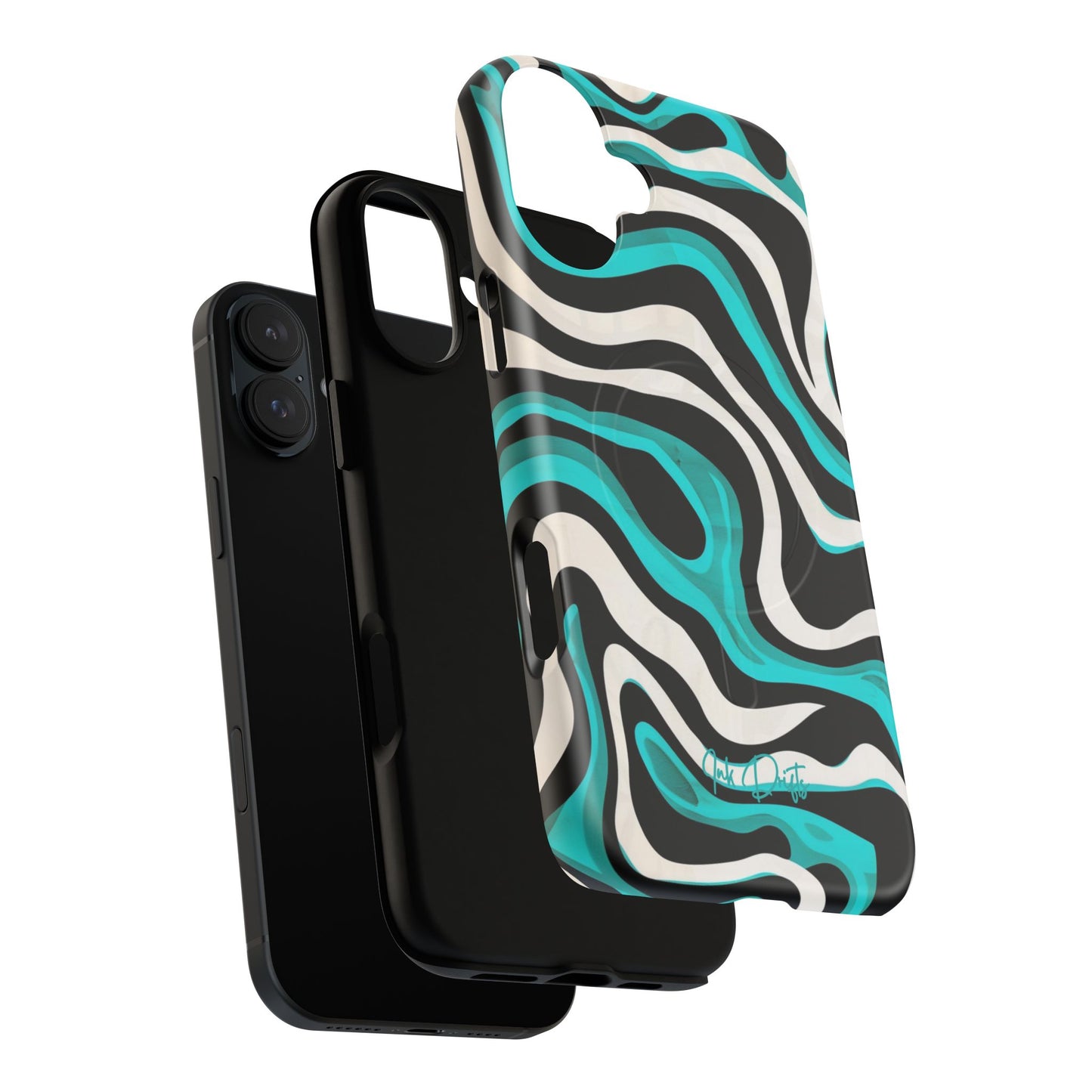 Phone Case - Aqua Strata | MagSafe iPhone Case