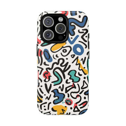 iPhone 16 Pro Matte Phone Case - Playful Doodles | MagSafe iPhone Case