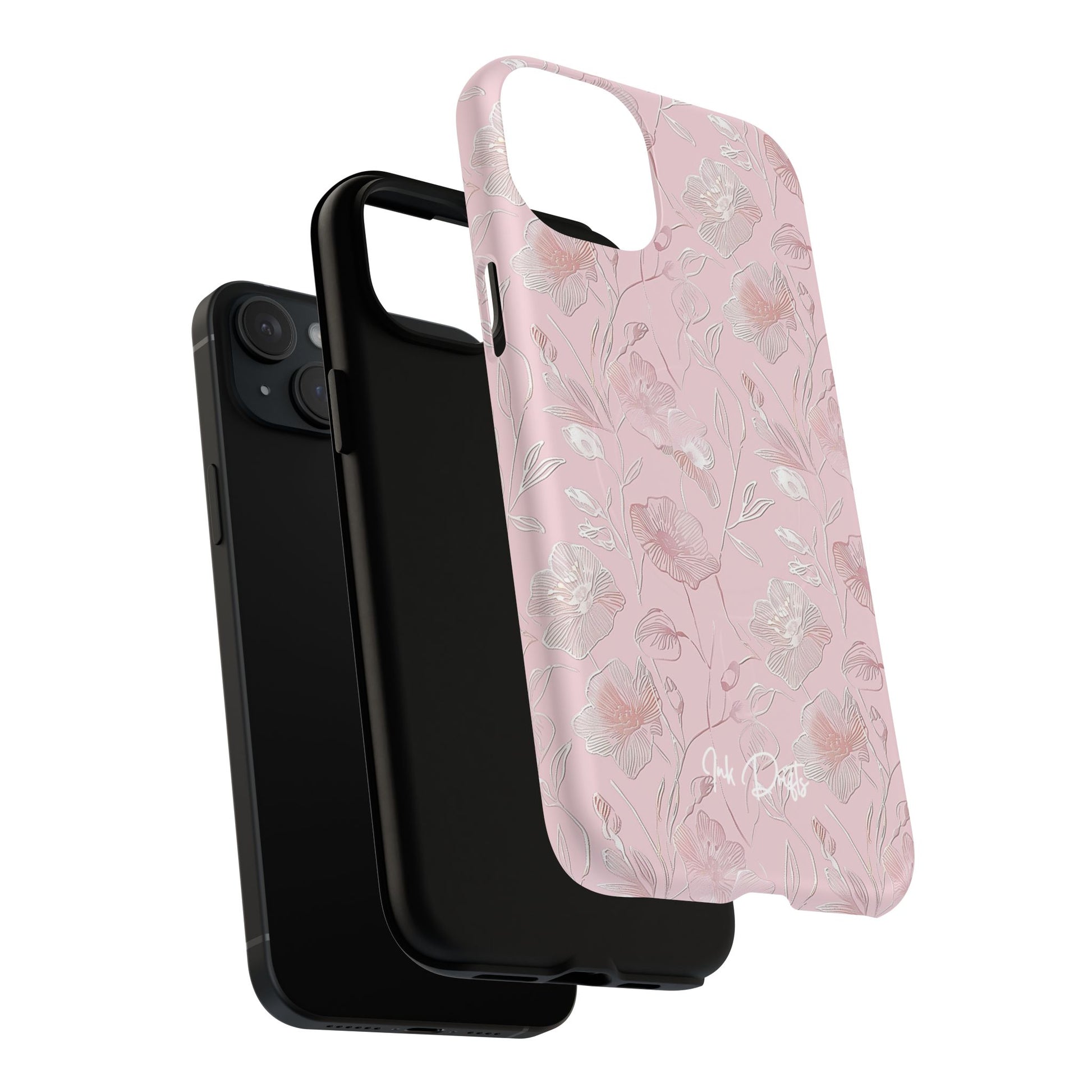 Phone Case - Pink Flora | MagSafe iPhone Case