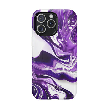 iPhone 15 Pro Max Matte Phone Case - Violet Vortex | MagSafe iPhone Case