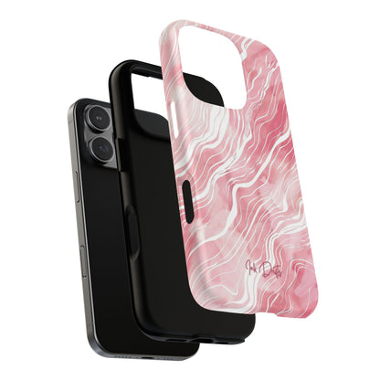 Phone Case - Blush Waves | MagSafe iPhone Case