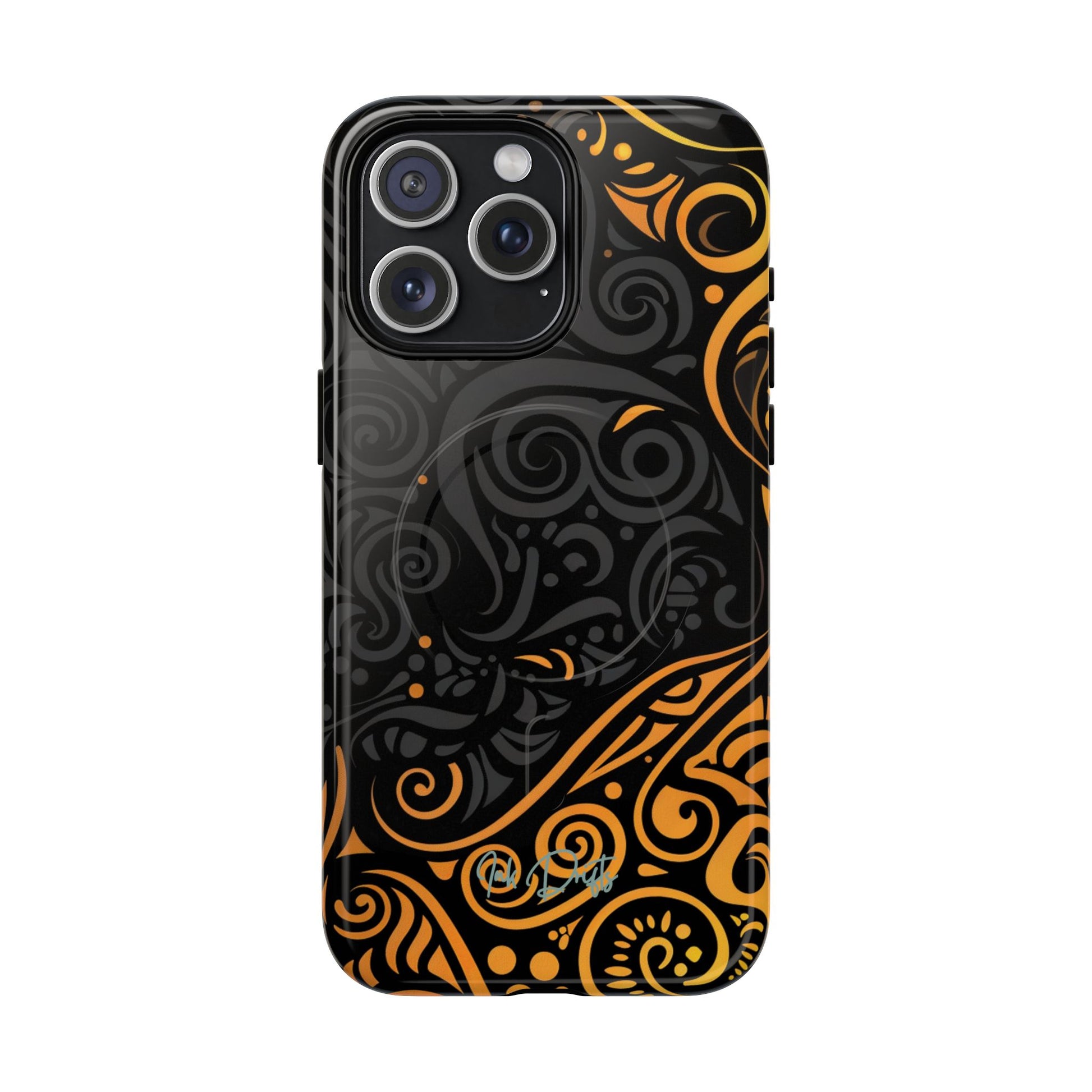 iPhone 15 Pro Max Glossy Phone Case - Sun Eclipse | MagSafe iPhone Case