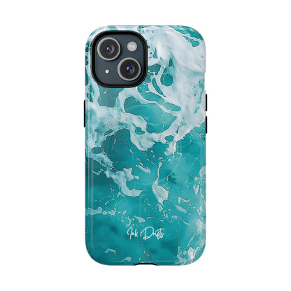 iPhone 15 Glossy Phone Case - Ocean Breeze | MagSafe iPhone Case