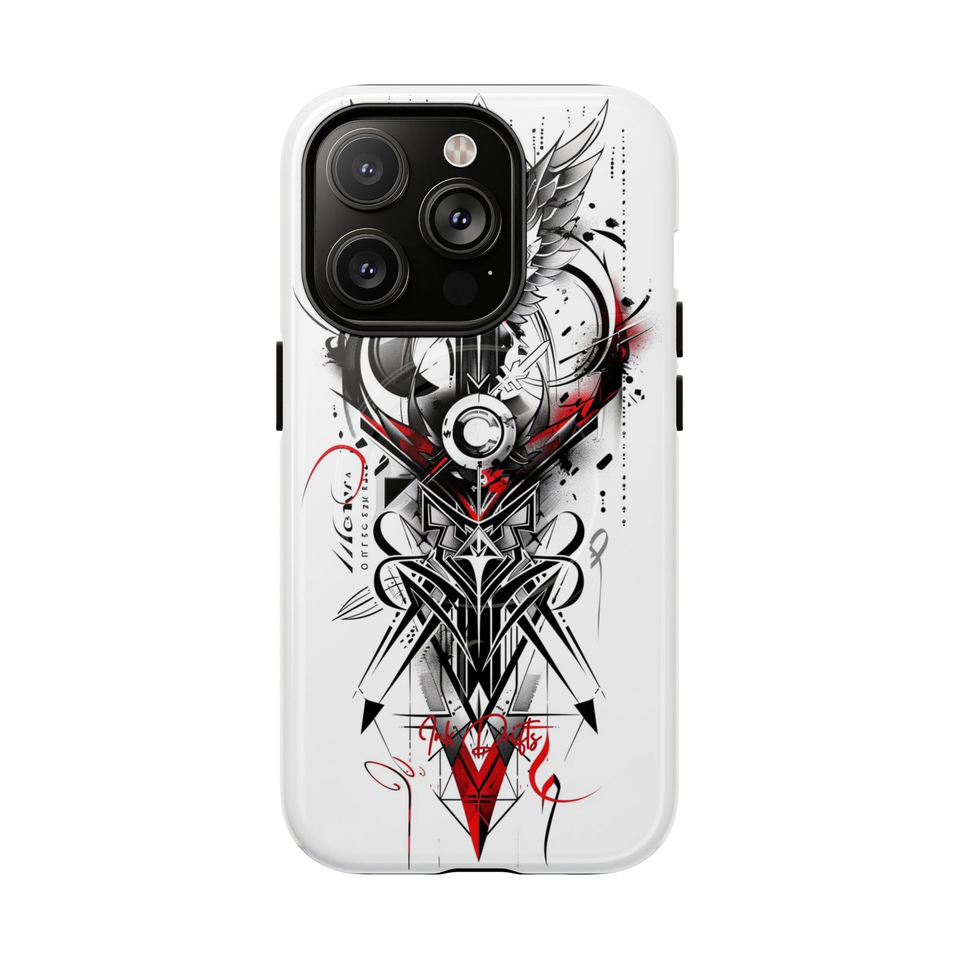 iPhone 14 Pro Glossy Phone Case - Cyber Sigil | MagSafe iPhone Case