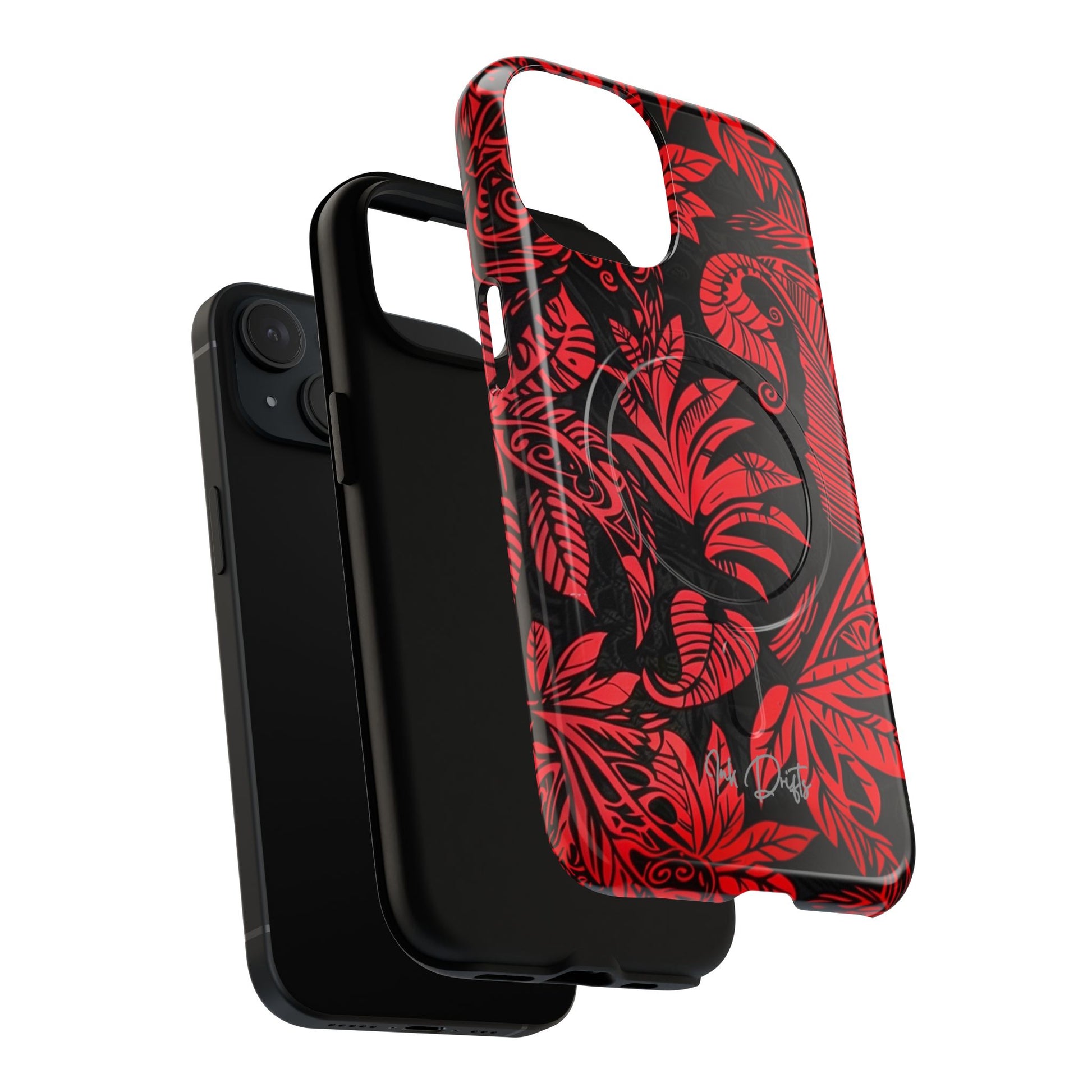 Phone Case - Crimson Jungle | MagSafe iPhone Case