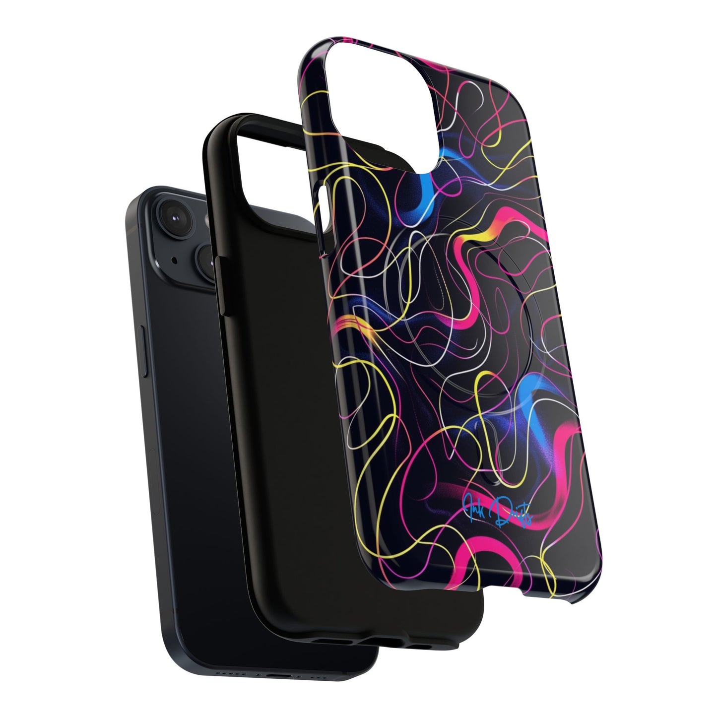 Phone Case - Neon Tangles | MagSafe iPhone Case