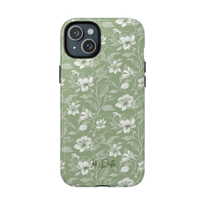 iPhone 15 Plus Glossy Phone Case - Garden Whisper | MagSafe iPhone Case