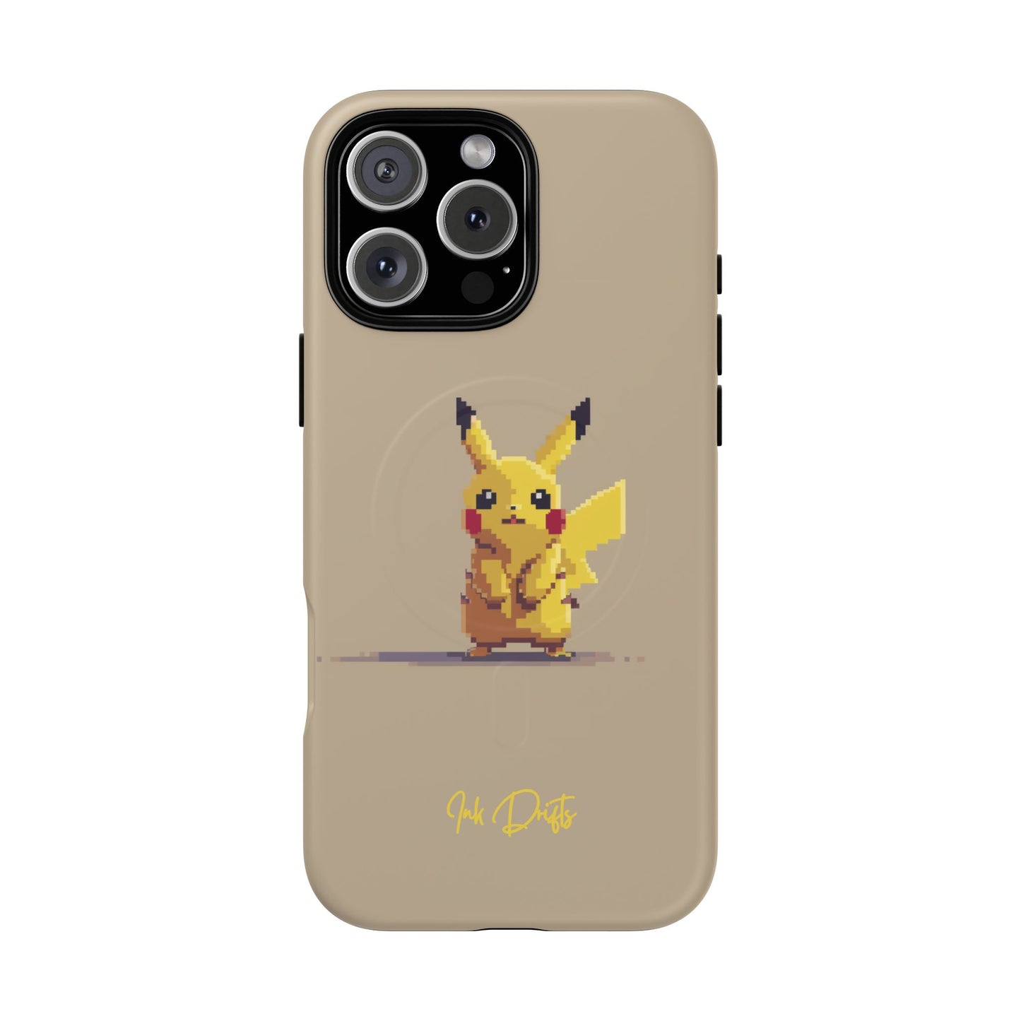 iPhone 16 Pro Max Matte Phone Case - Pixel Pikachu 2 | MagSafe iPhone Case