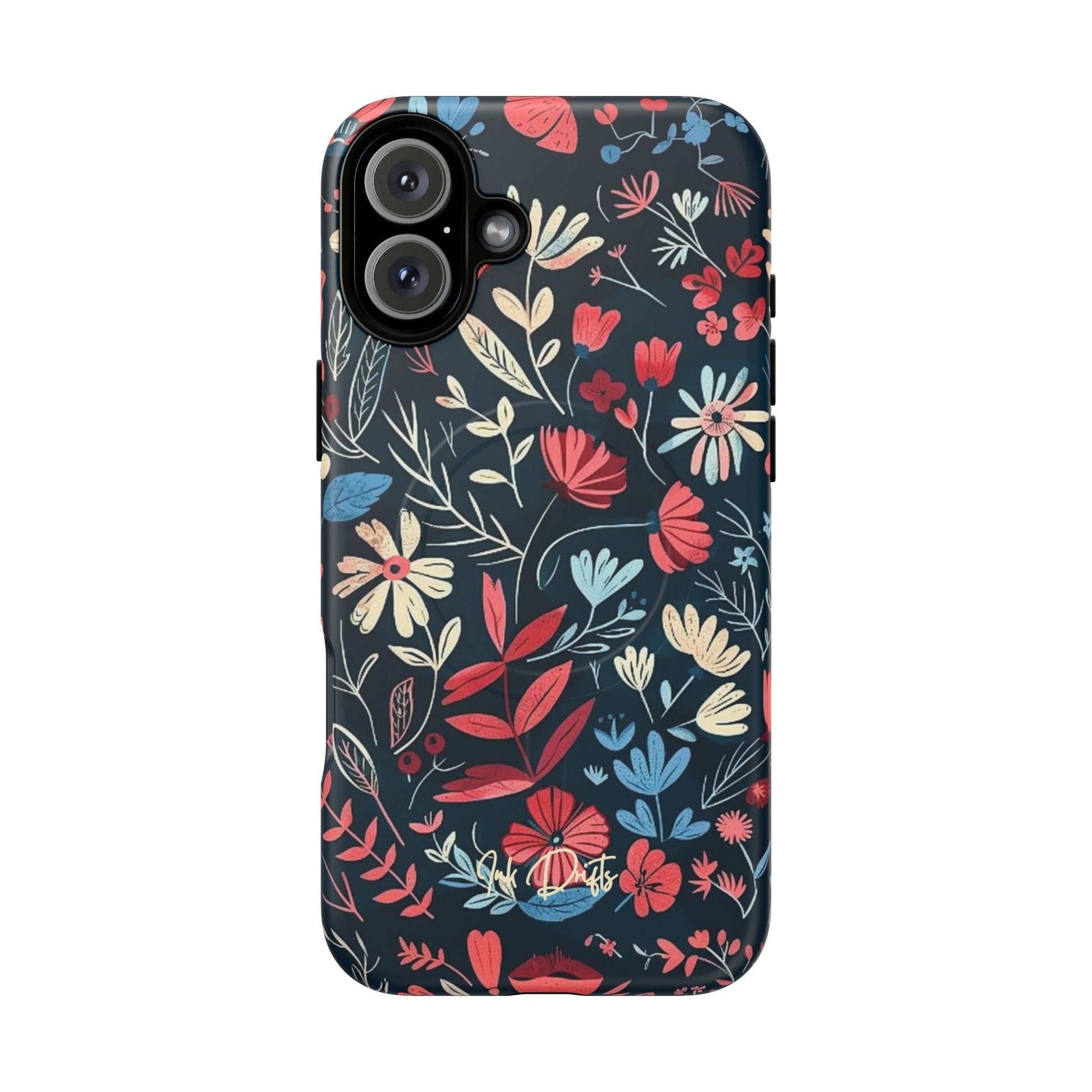 iPhone 16 Plus Matte Phone Case - Twilight Petals | MagSafe iPhone Case