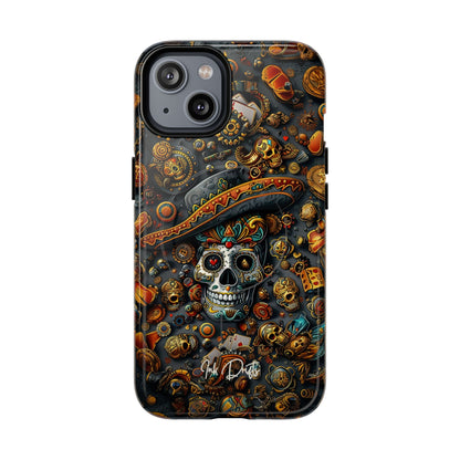 iPhone 14 Glossy Phone Case - Aztec Gold | MagSafe iPhone Case