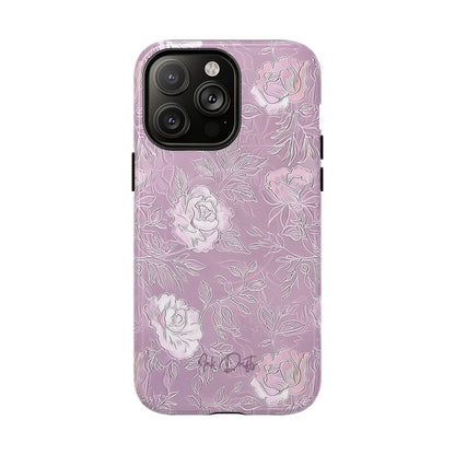 iPhone 14 Pro Max Glossy Phone Case - Silken Roses | MagSafe iPhone Case