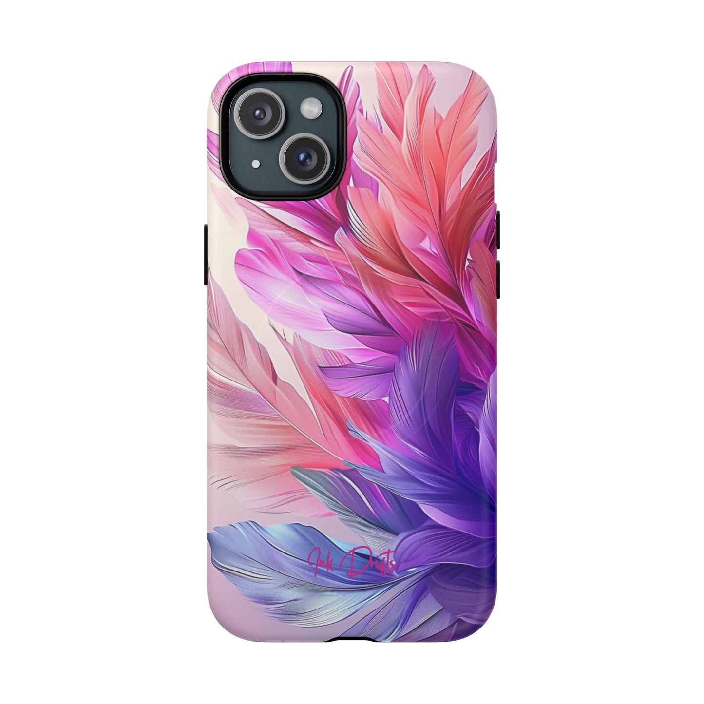 iPhone 15 Plus Matte Phone Case - Feather Bliss | MagSafe iPhone Case