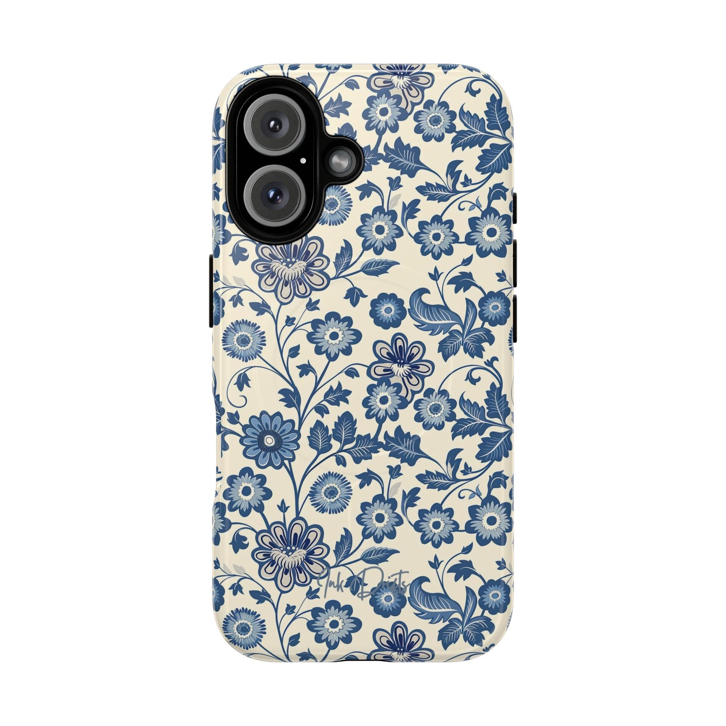 iPhone 16 Glossy Phone Case - Colonial Garden | MagSafe iPhone Case