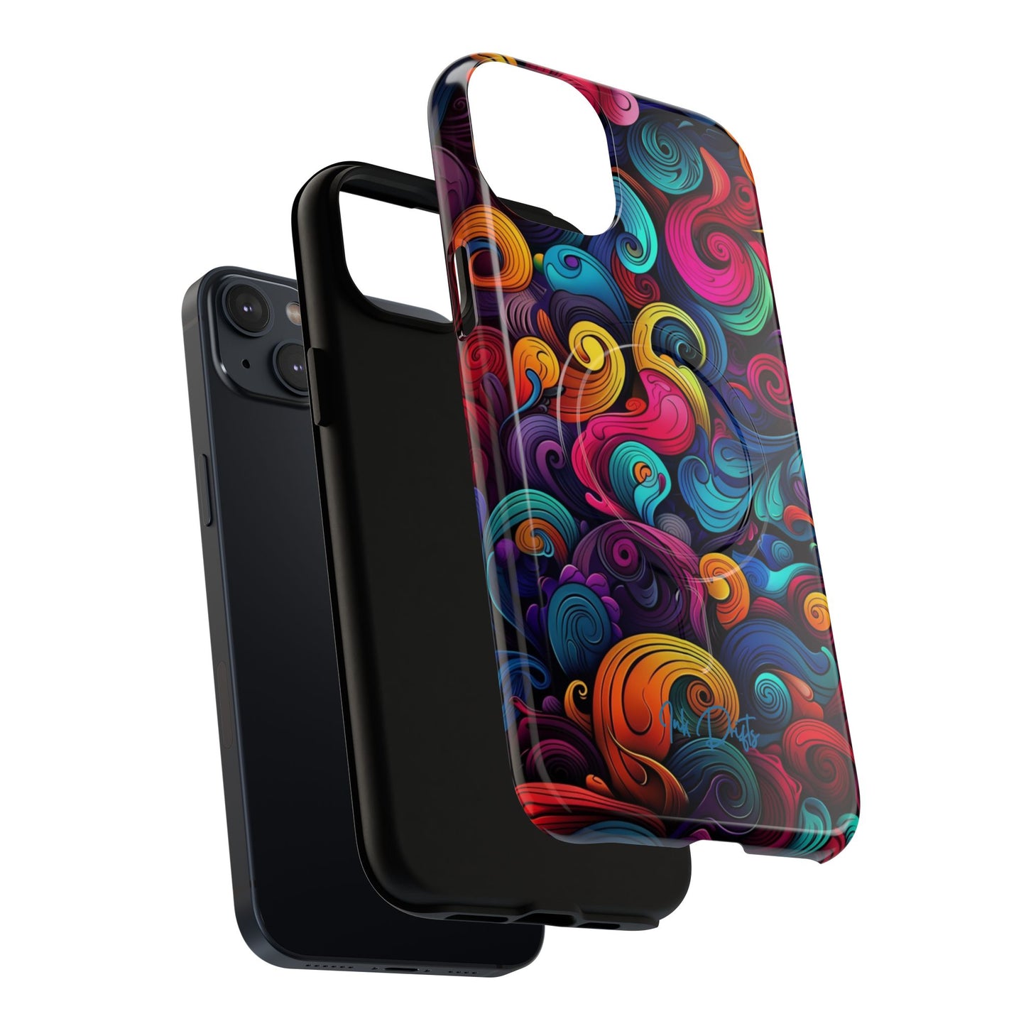 Phone Case - Psychedelic Waves | MagSafe iPhone Case