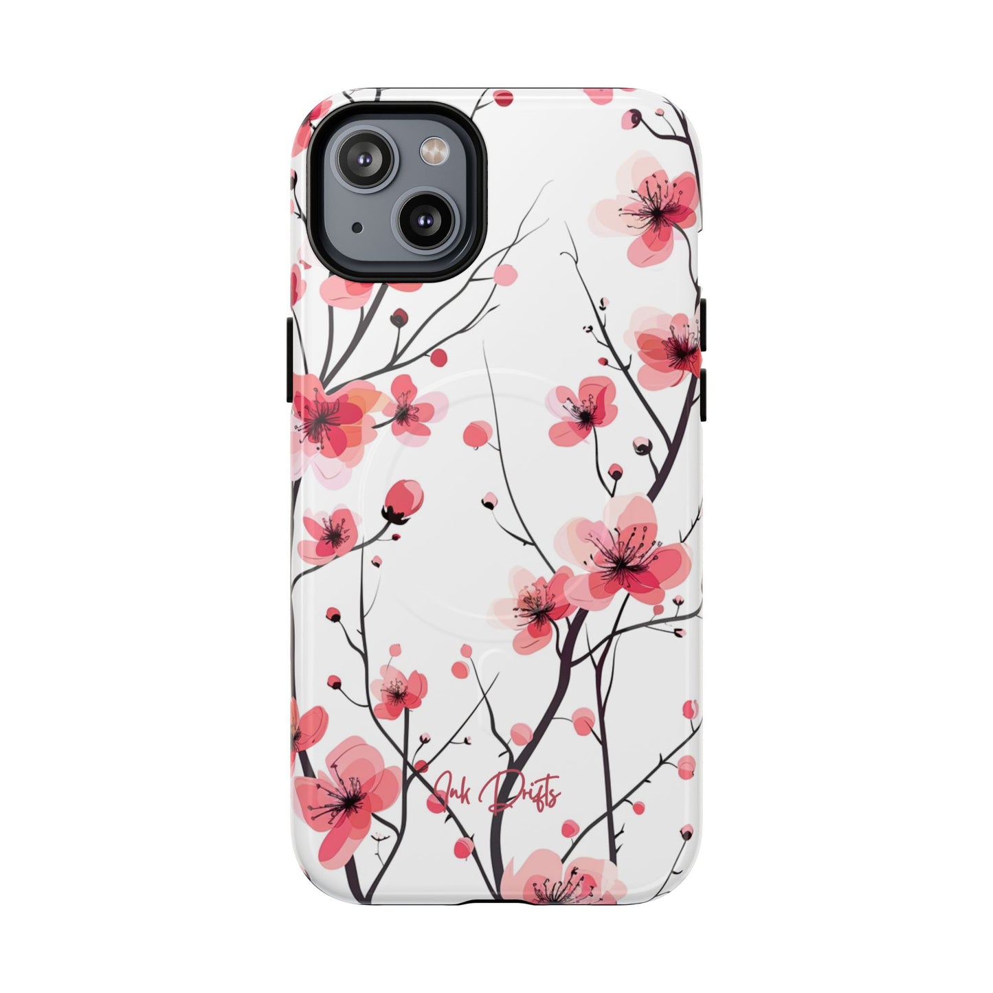 iPhone 14 Plus Glossy Phone Case - Blossom Breeze | MagSafe iPhone Case