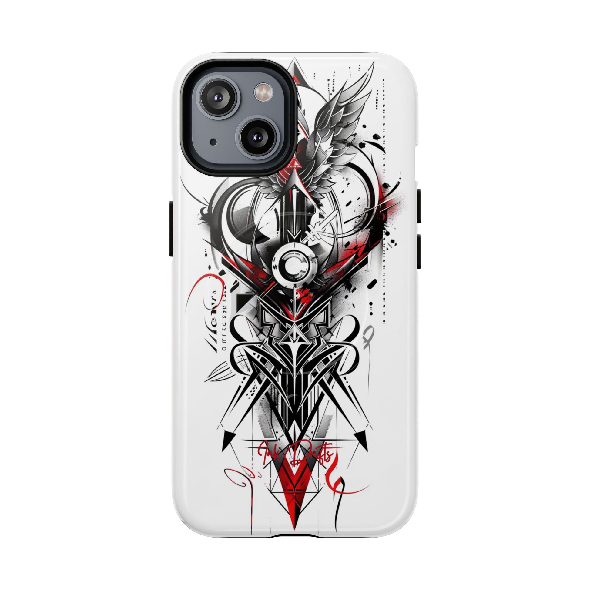 iPhone 14 Glossy Phone Case - Cyber Sigil | MagSafe iPhone Case